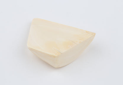White mammoth ivory piece