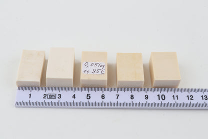 White mammoth ivory pieces