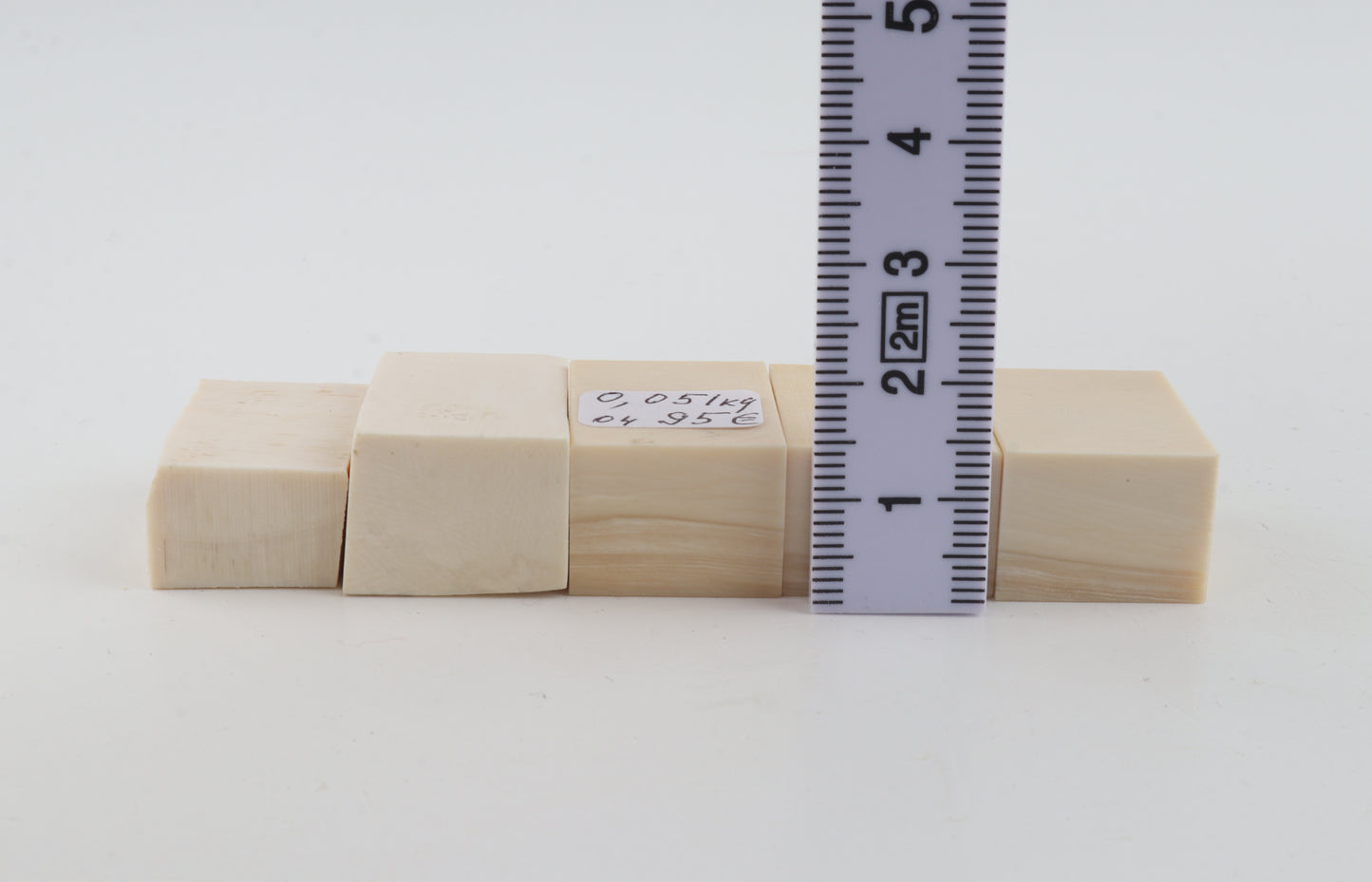 White mammoth ivory pieces