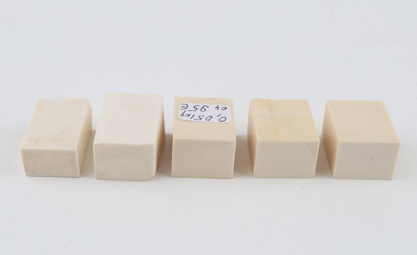 White mammoth ivory pieces