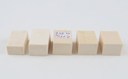 White mammoth ivory pieces