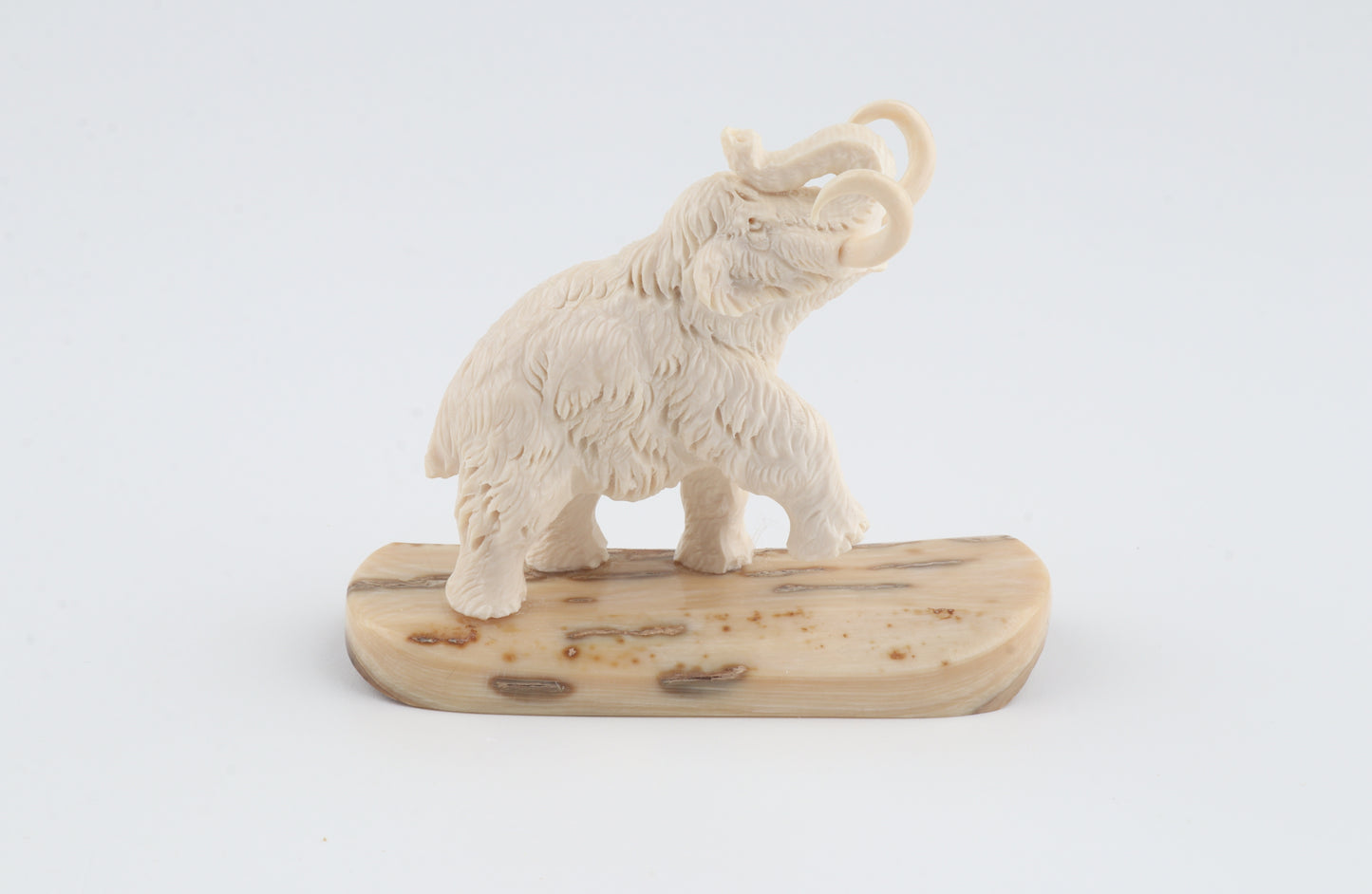 Carved woolly mammoth figurine