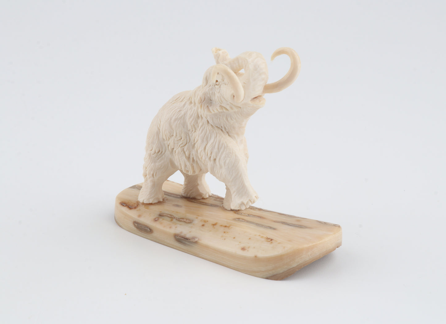 Carved woolly mammoth figurine