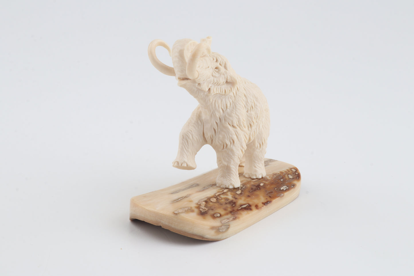 Carved woolly mammoth figurine
