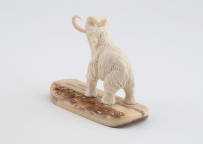 Carved woolly mammoth figurine