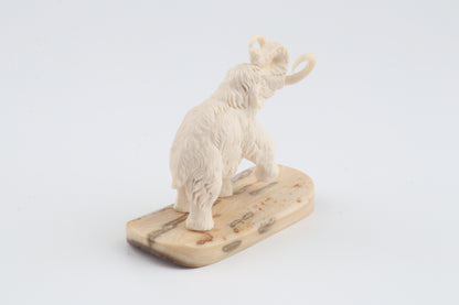 Carved woolly mammoth figurine