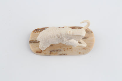 Carved woolly mammoth figurine