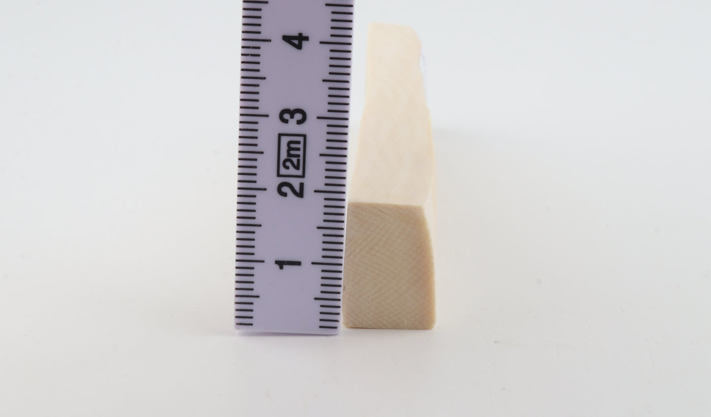 White mammoth ivory segment