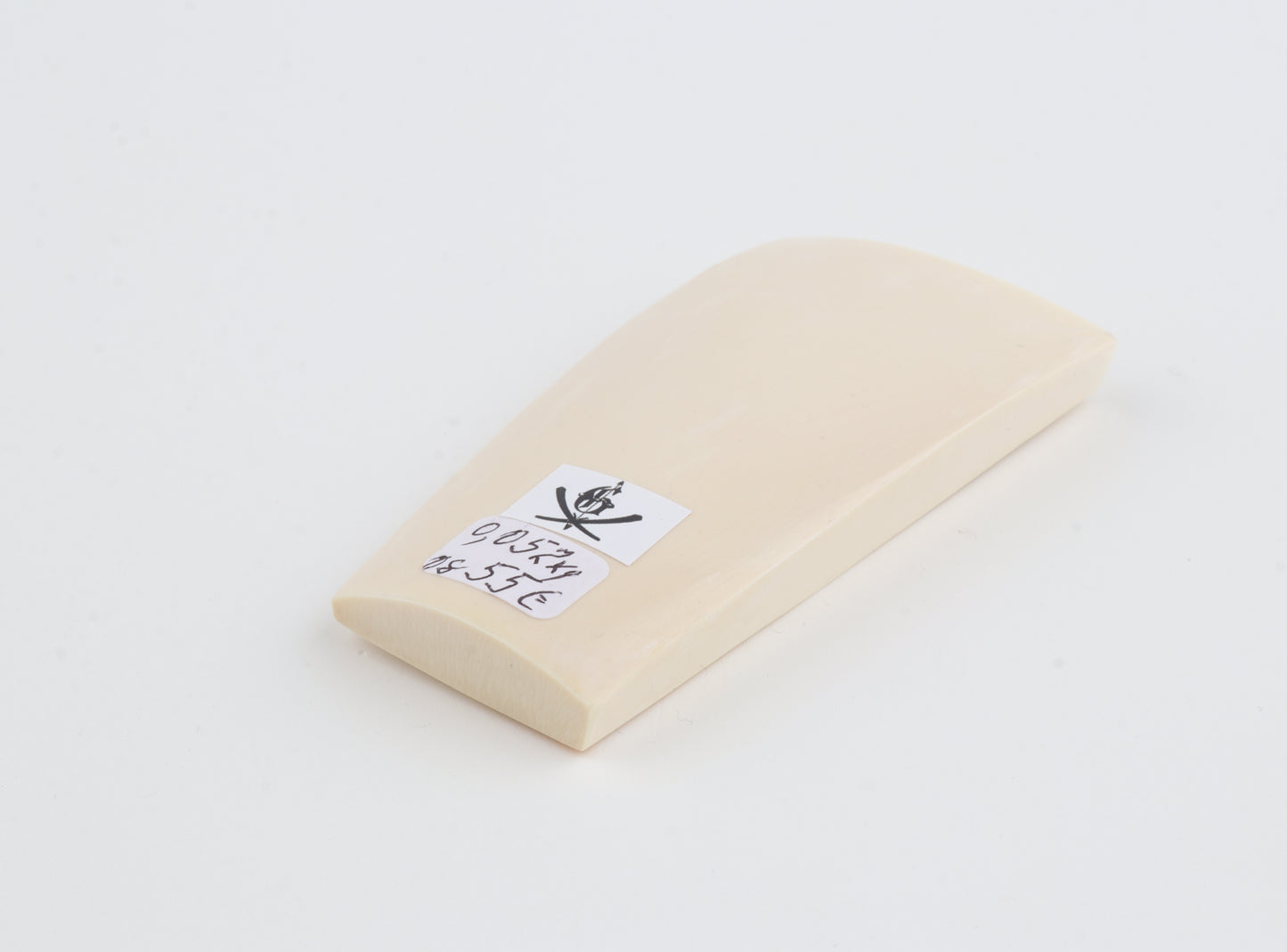 White mammoth ivory segment