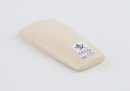 White mammoth ivory segment