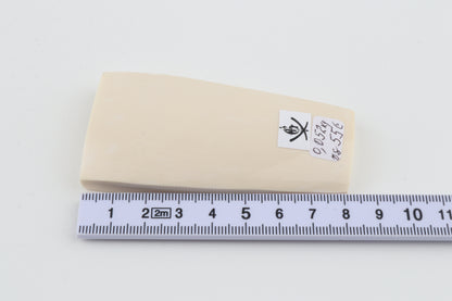 White mammoth ivory segment