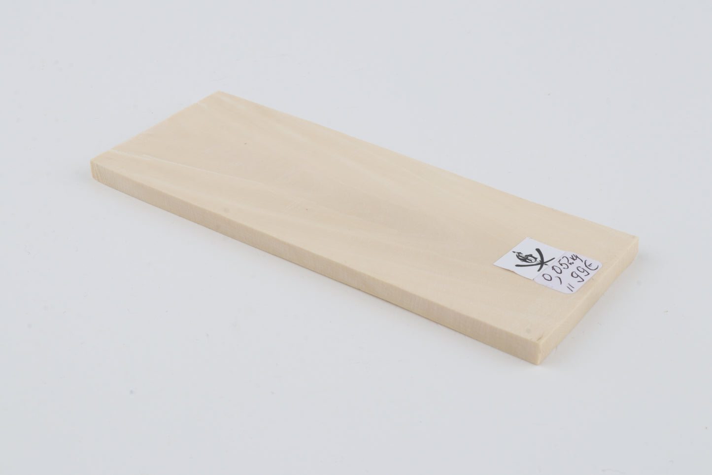 White mammoth ivory segment