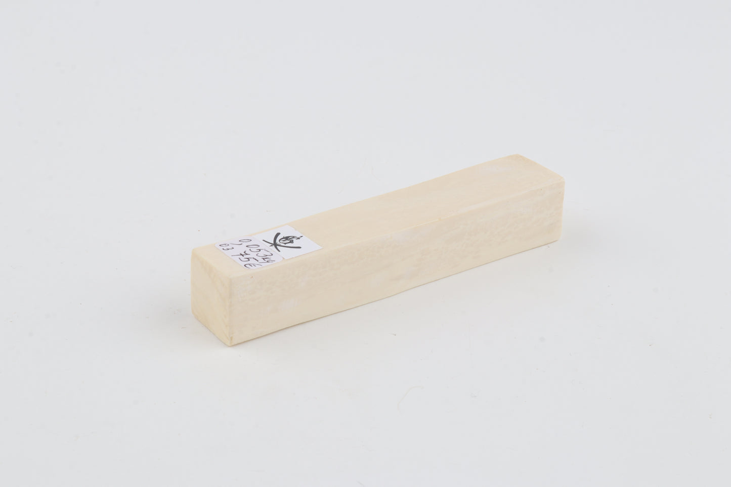 White mammoth ivory segment