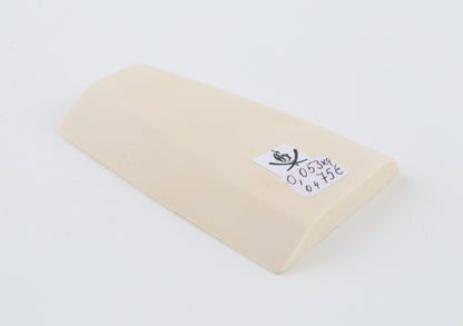 White mammoth ivory segment