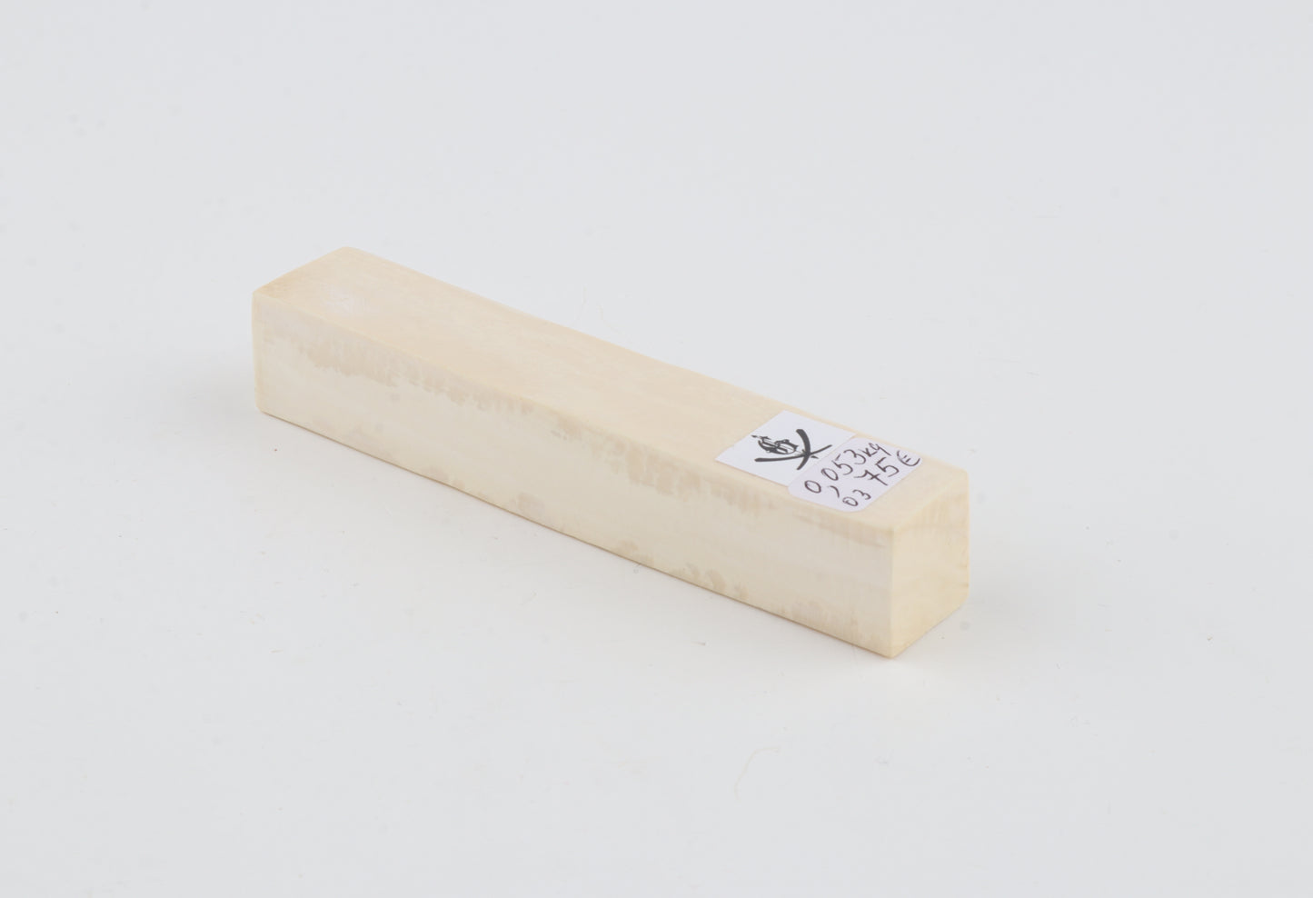 White mammoth ivory segment