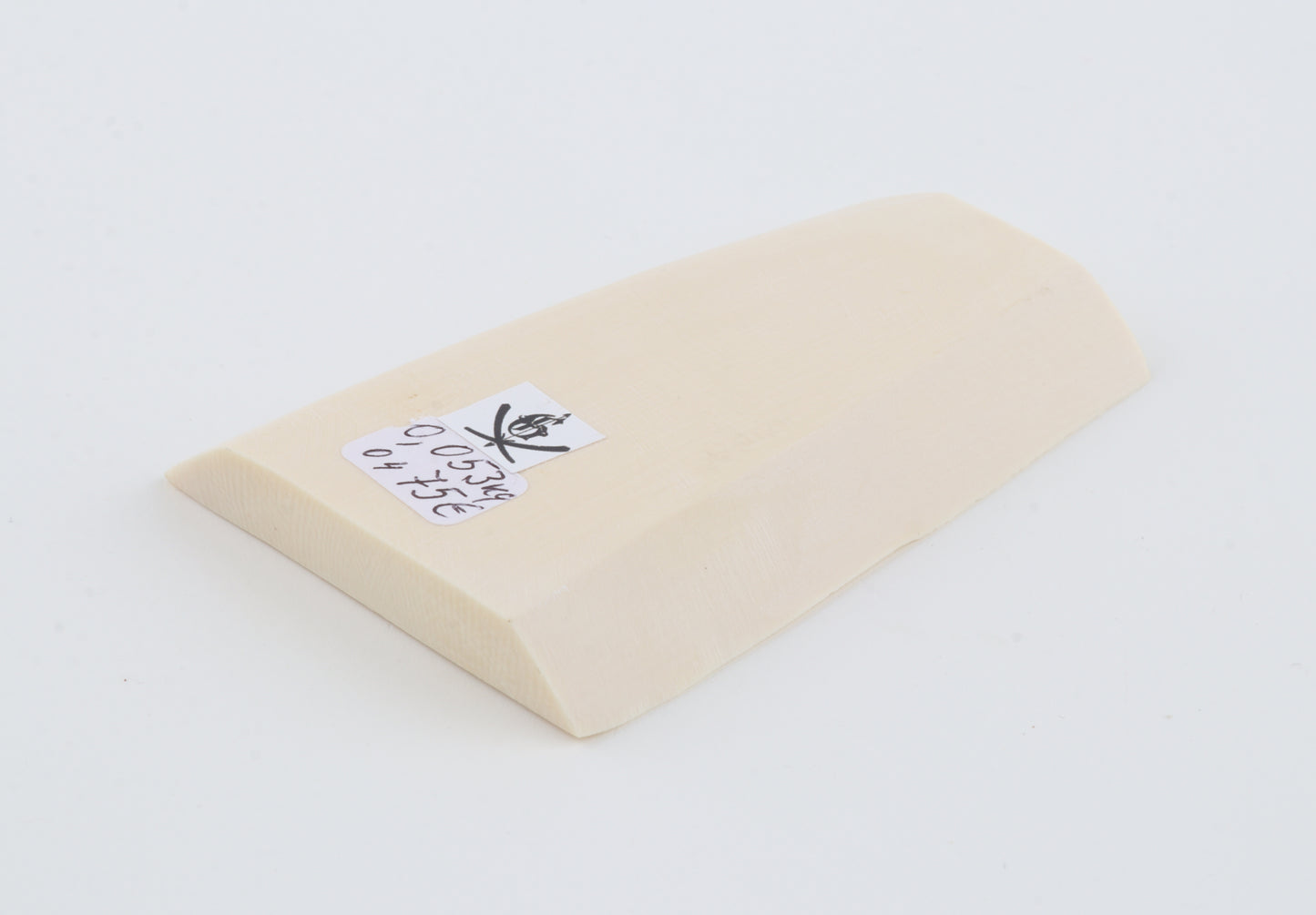 White mammoth ivory segment