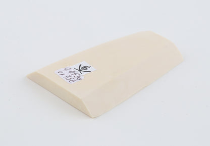 White mammoth ivory segment