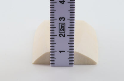 White mammoth ivory segment