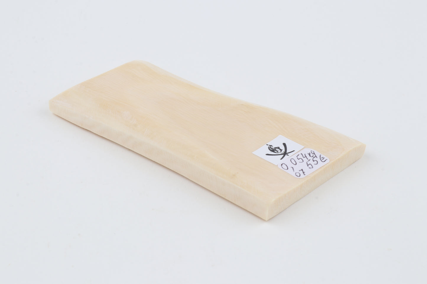 White mammoth ivory segment