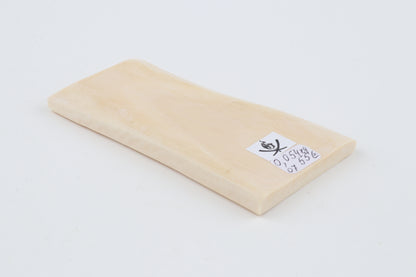 White mammoth ivory segment