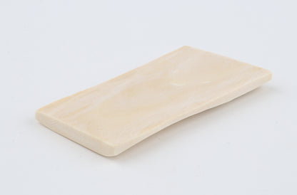 White mammoth ivory segment