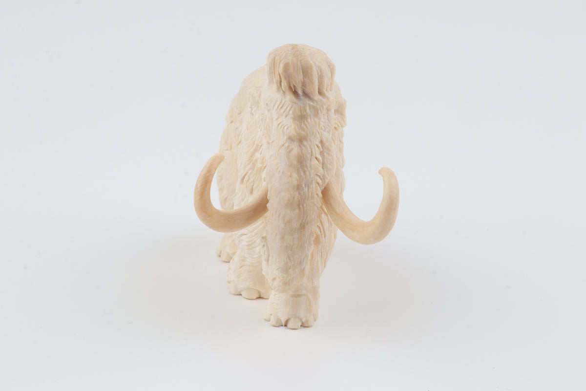 Carved woolly mammoth figurine