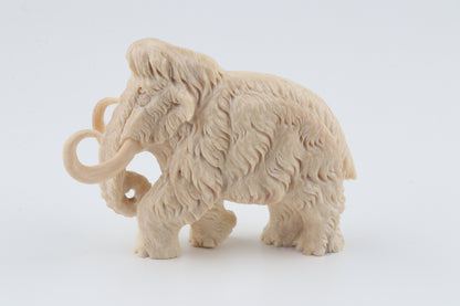 Carved woolly mammoth figurine