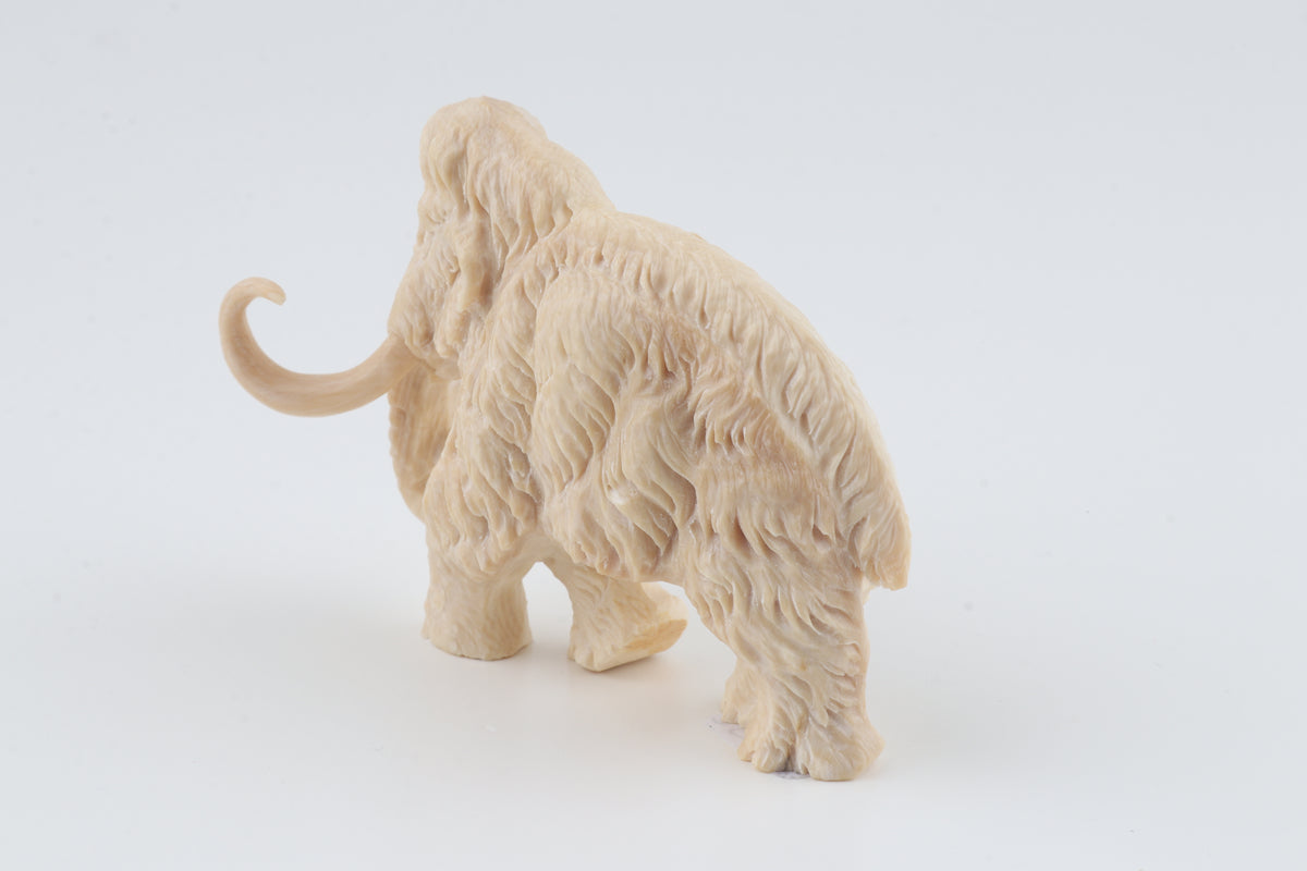 Carved woolly mammoth figurine