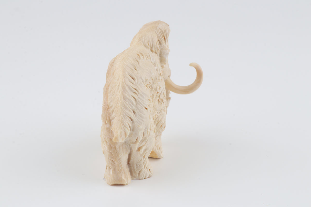 Carved woolly mammoth figurine