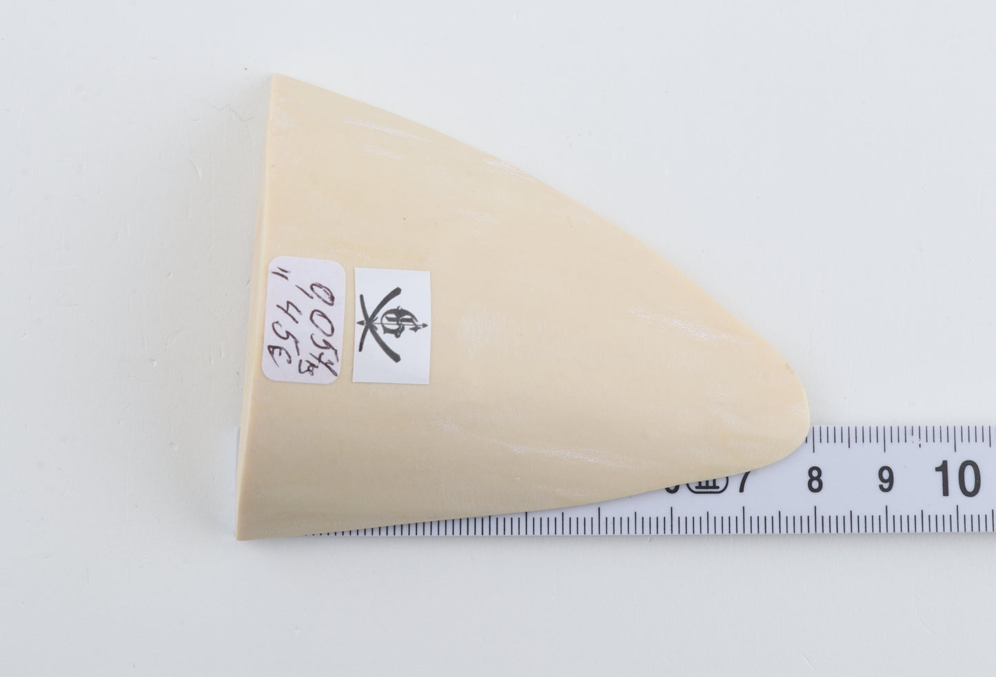 White mammoth ivory piece