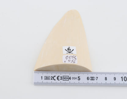 White mammoth ivory piece