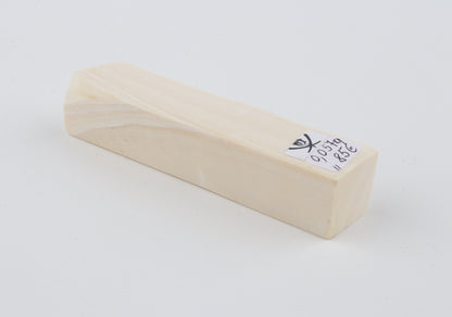White mammoth ivory segment