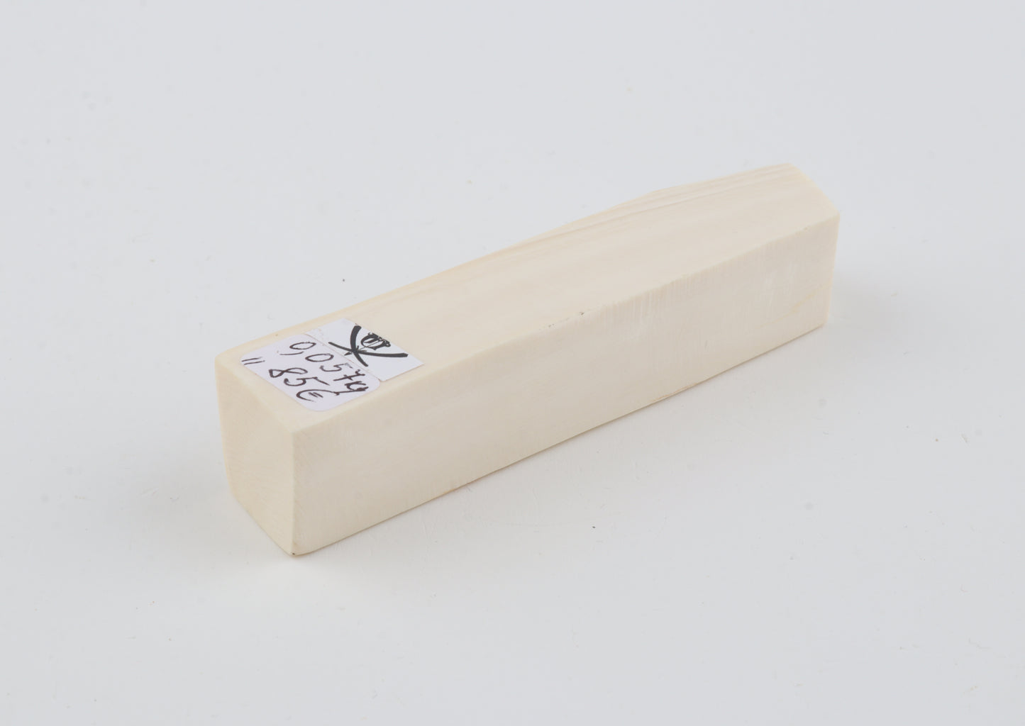 White mammoth ivory segment