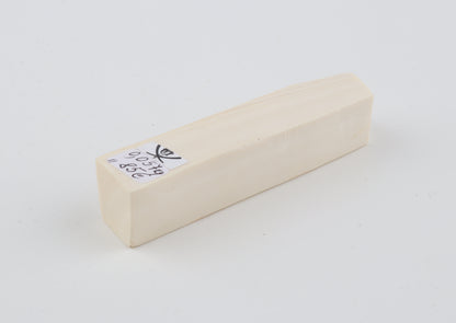 White mammoth ivory segment