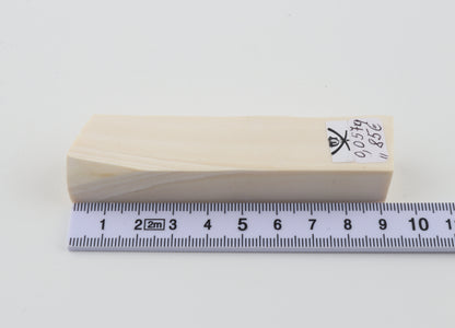 White mammoth ivory segment