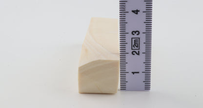 White mammoth ivory segment