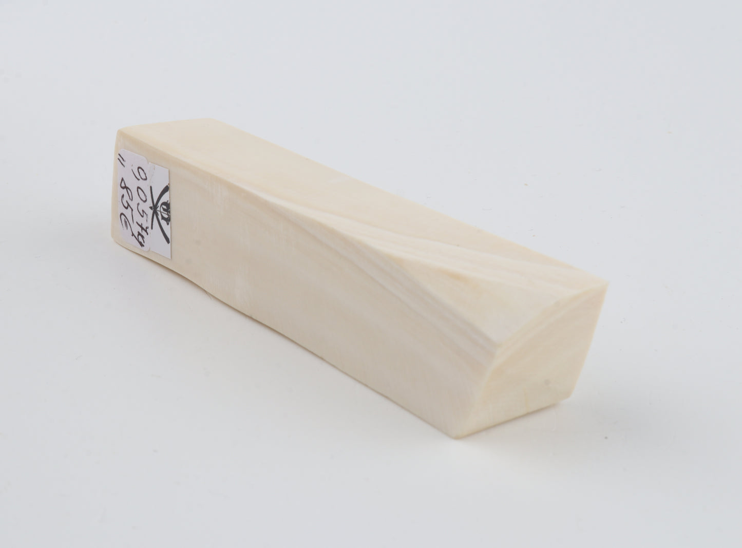 White mammoth ivory segment