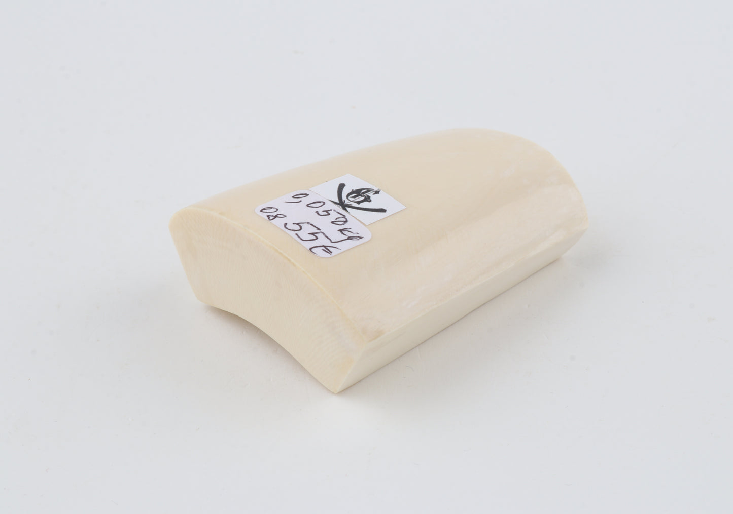White mammoth ivory segment