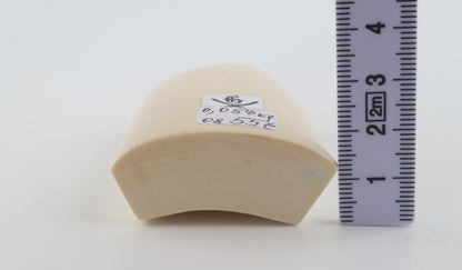 White mammoth ivory segment
