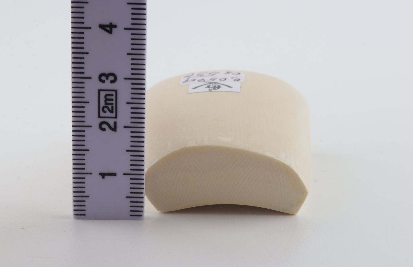 White mammoth ivory segment