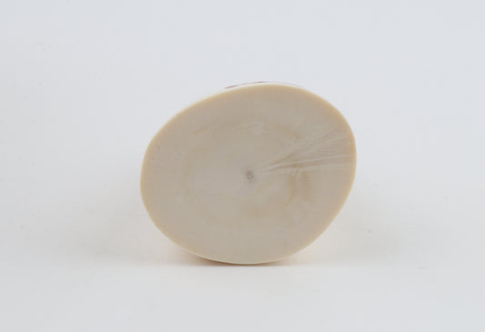 Round mammoth tusk piece