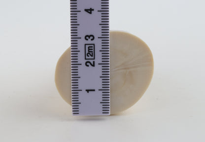 Round mammoth tusk piece
