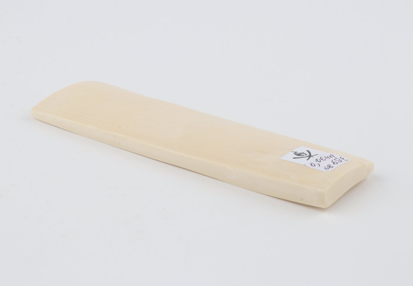 White mammoth ivory segment