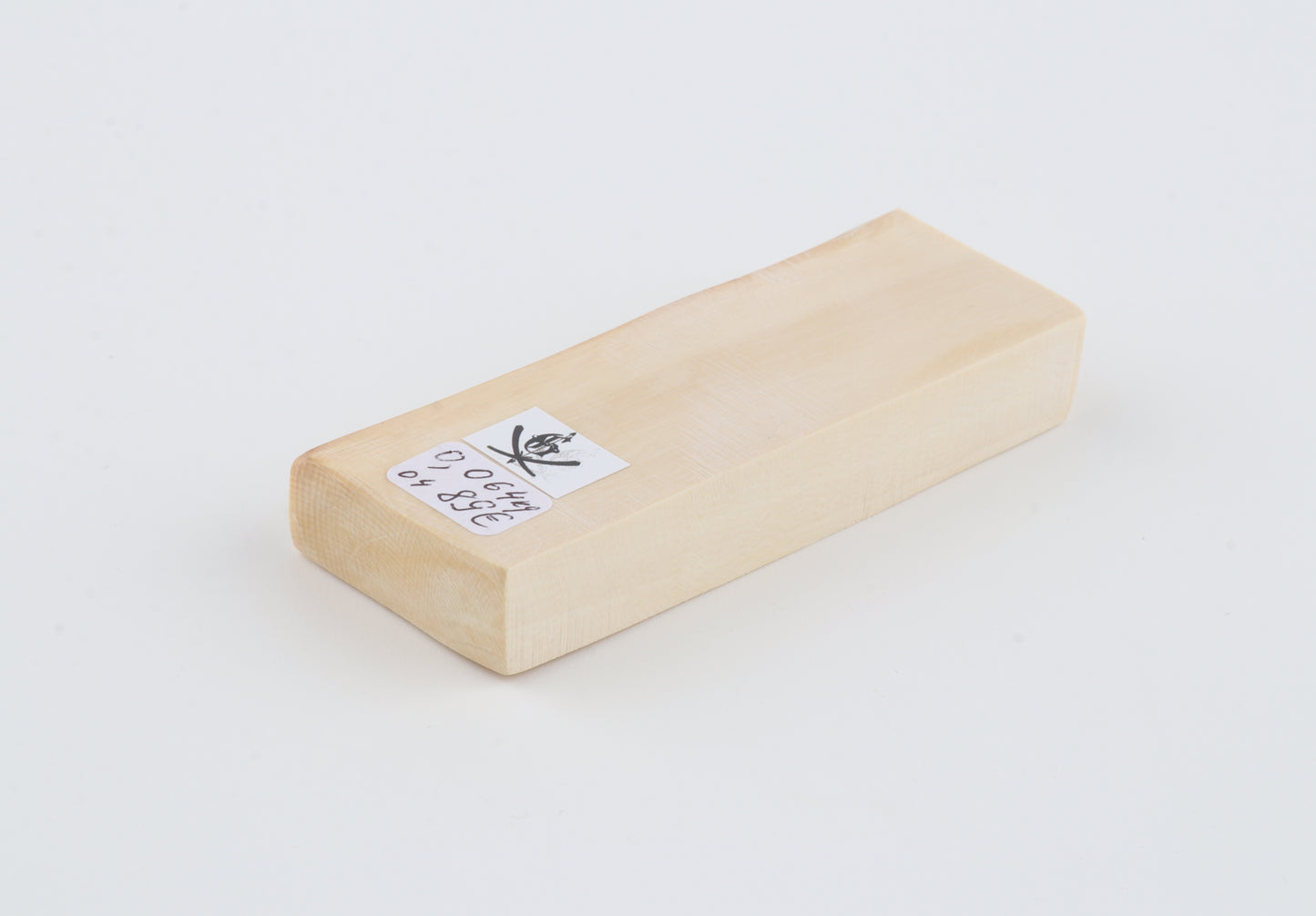 White mammoth ivory segment