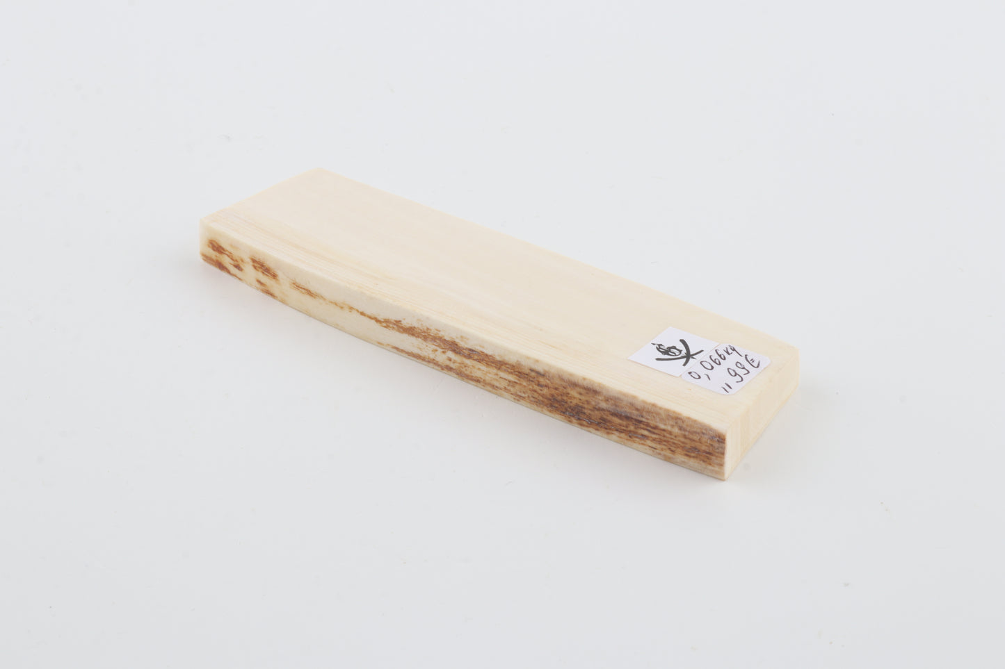 White mammoth ivory segment