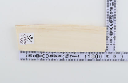 White mammoth ivory segment