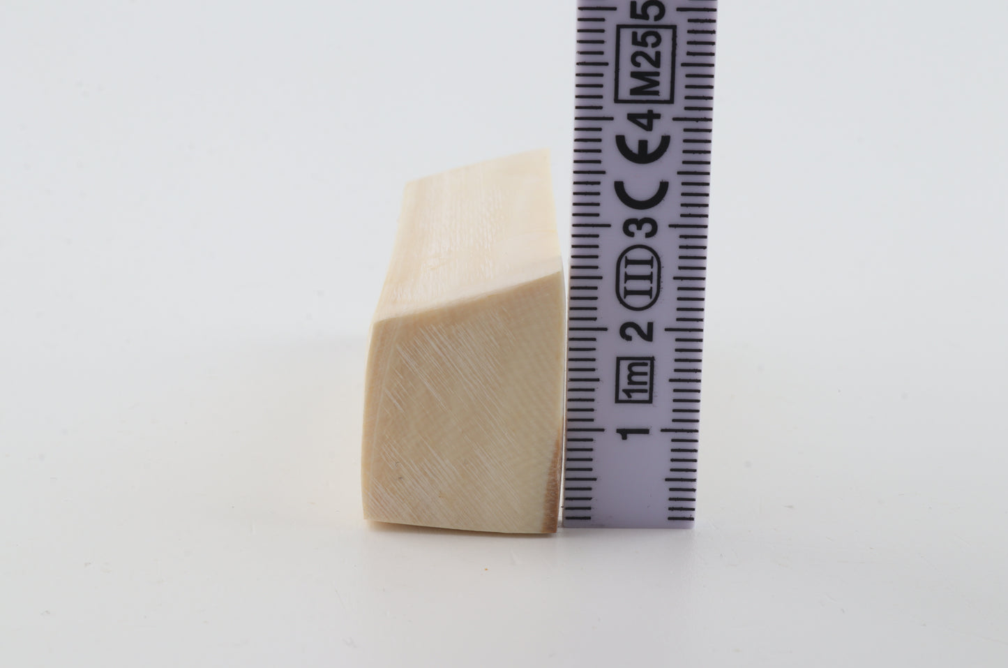 White mammoth ivory segment