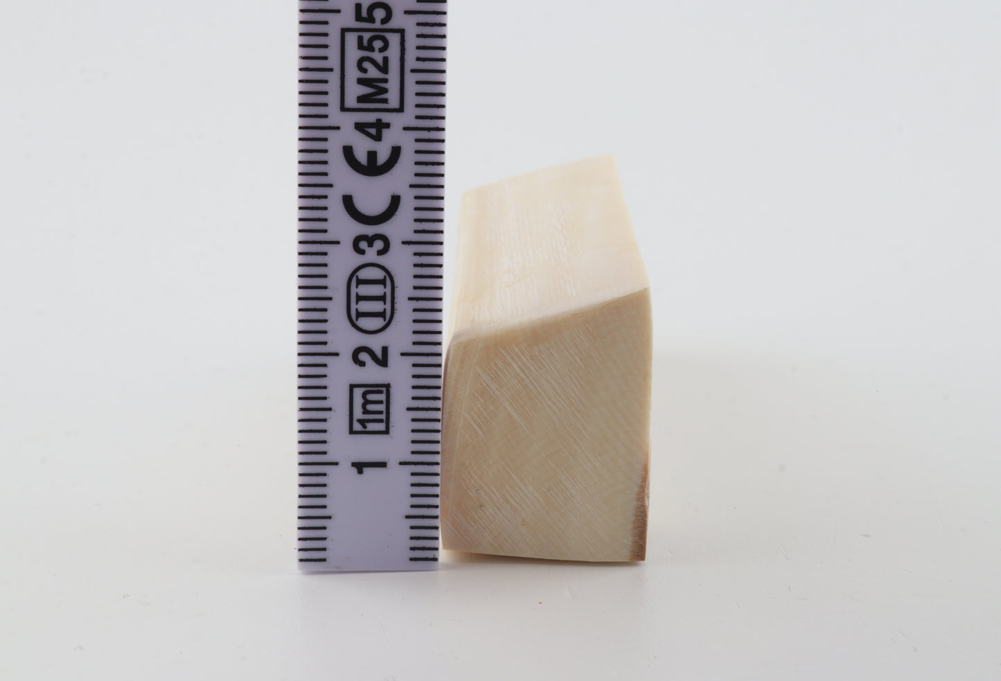 White mammoth ivory segment