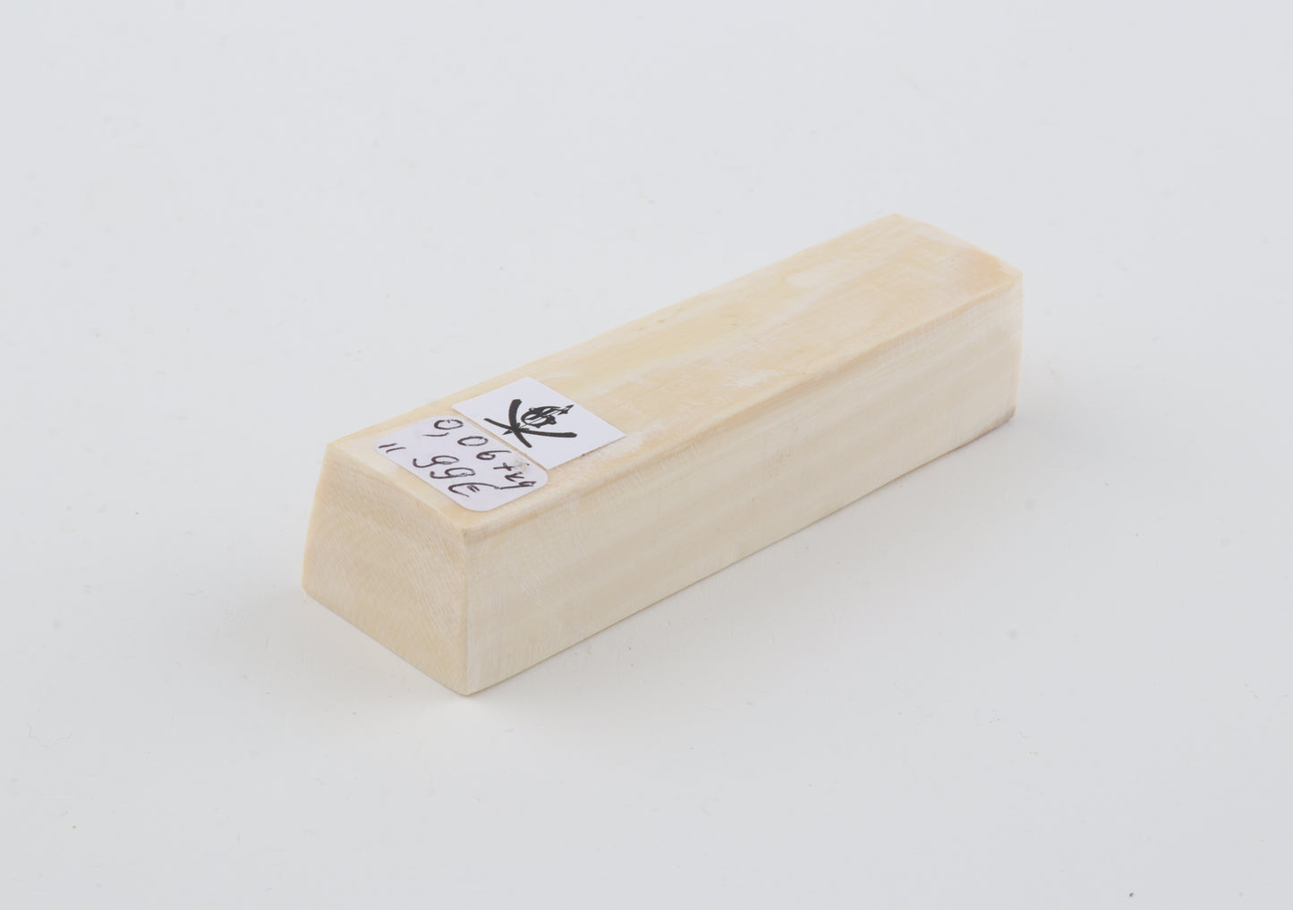 White mammoth ivory segment