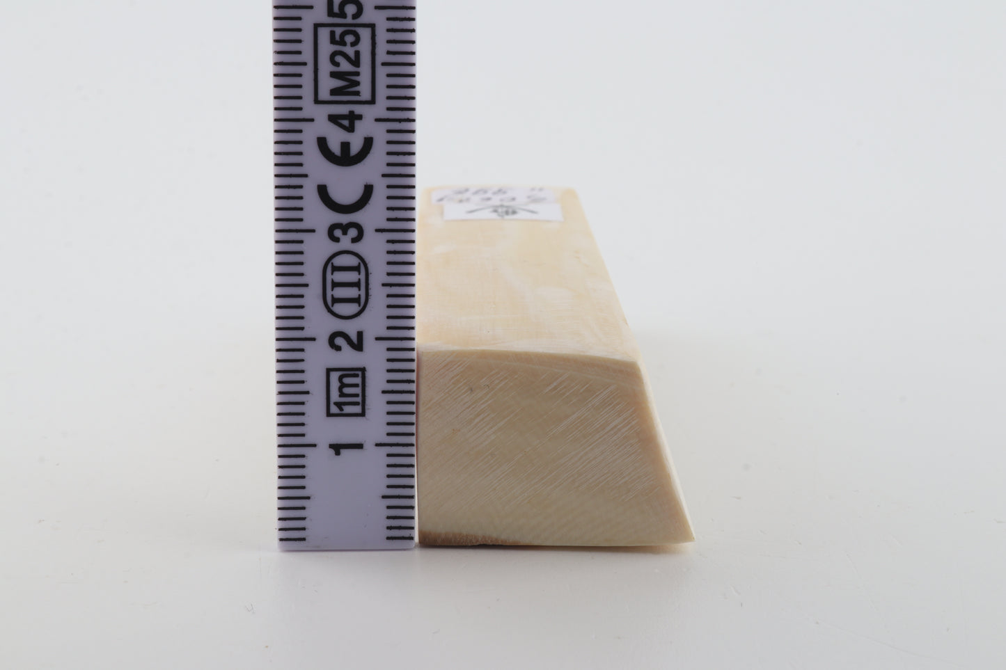 White mammoth ivory segment